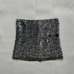 Vintage Y2K sequin tube top or mini skirt
